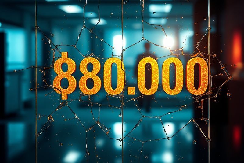 El precio de Bitcoin supera el nivel de resistencia de 80.000 con números holográficos de oro
