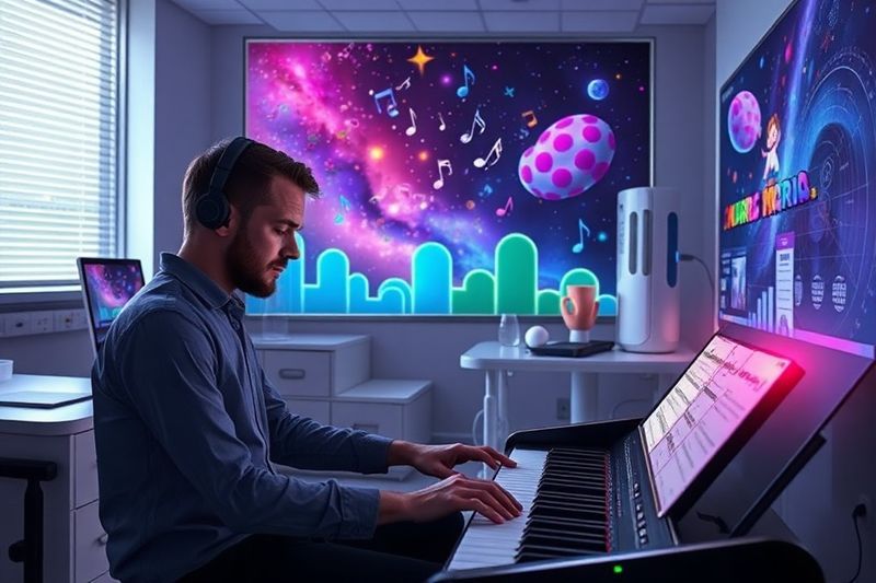 Brian Tyler composing the Super Mario Galaxy Movie score from a hospital bed