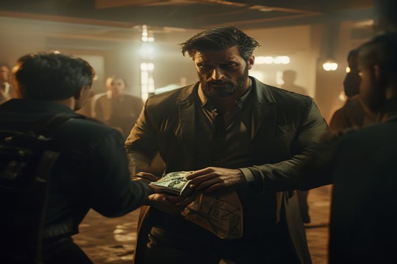 A tense heist standoff generation testing the lip-sync and facial consistency of AI models