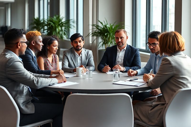 الفريق التنفيذي يجري جلسة استماع للموظفين