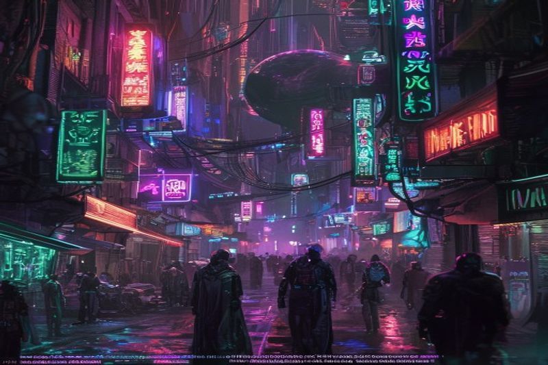 Calles de la ciudad Cyberpunk de Janix en Star Wars Maul Shadow Lord