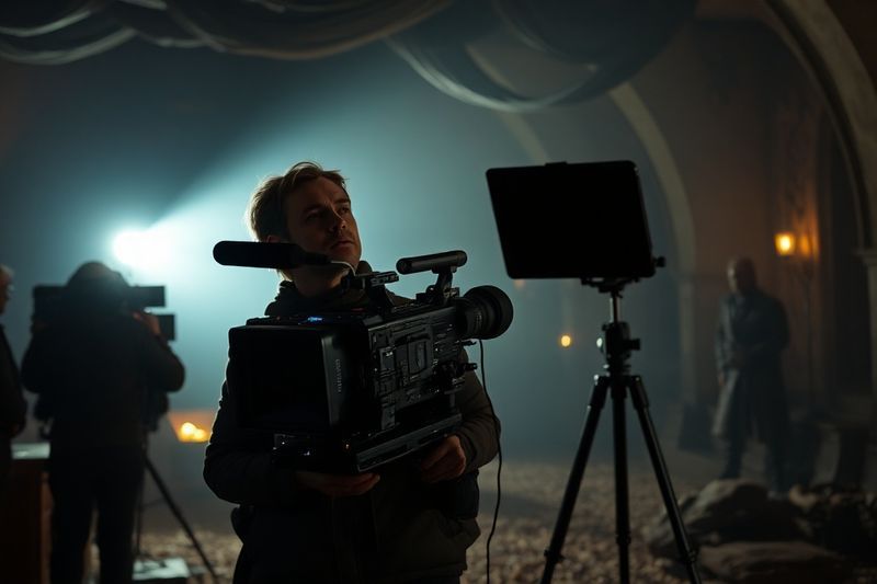 导演亚历克斯·加兰在片场想象《Elden Ring》的电影摄影