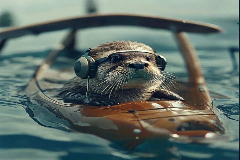 A surreal documentary generation testing the integration of animals and human technology