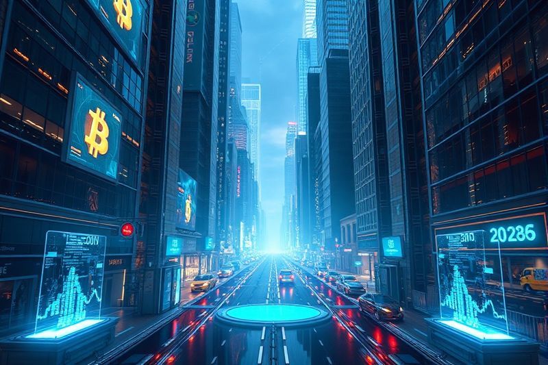 Proyecciones de crecimiento del precio de Bitcoin para finales de 2026 con datos holográficos