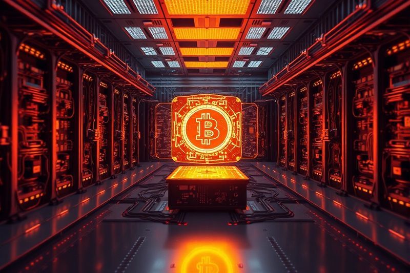 分析区块链安全漏洞的高科技量子计算实验室的可视化