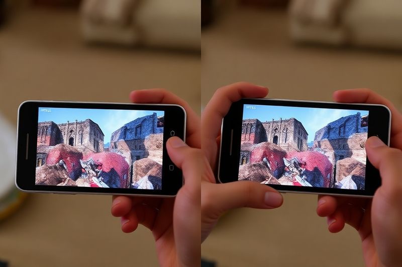 Comparación de Intel Adaptive Sharpening al 50 por ciento frente a los gráficos estándar en Claw 8