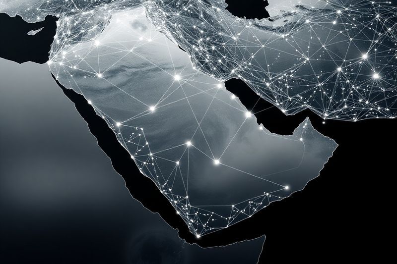 Цифровая карта, показывающая возможность подключения к сети на Мадагаскаре и Иране