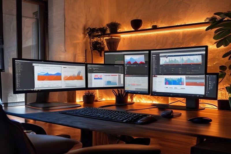 オンラインコースのダッシュボードと分析を備えたプロのブロガーワークスペース