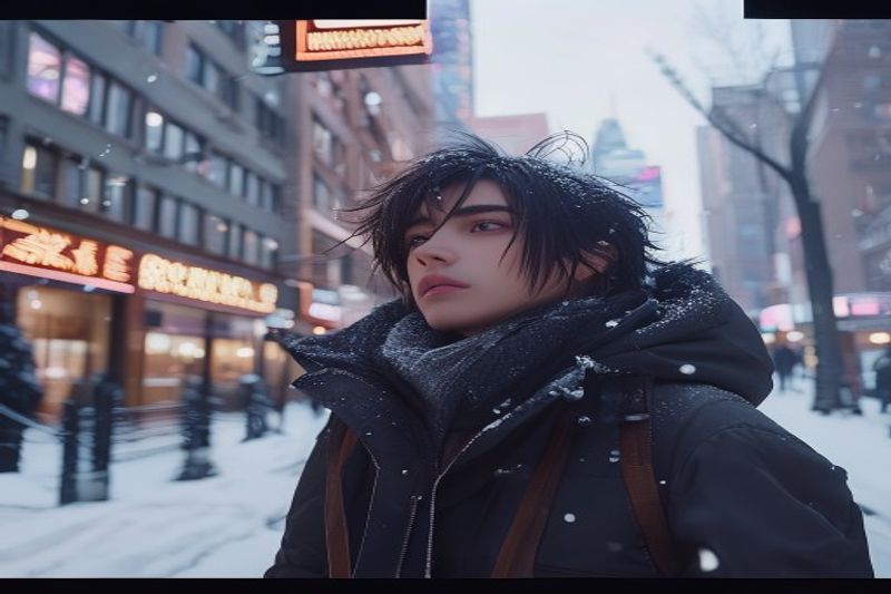 A hyper-realistic Sora 2 video generation of a winter day in New York City with cinematic lighting