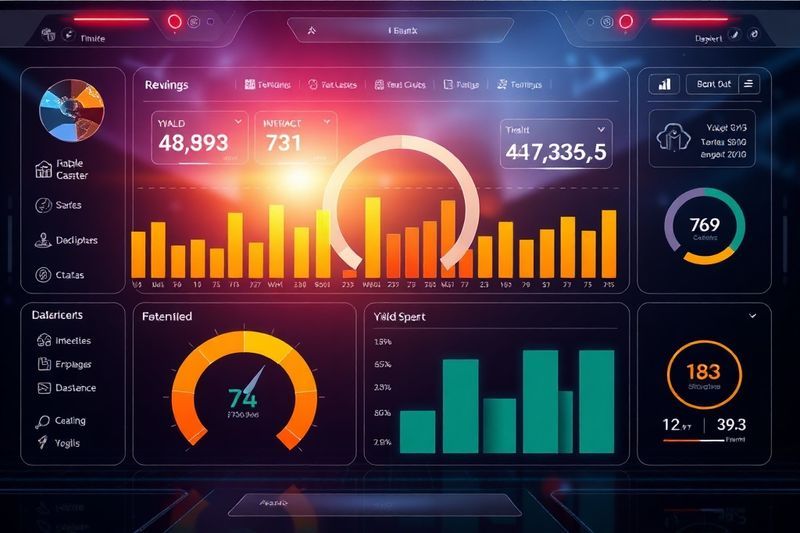 未来的なデジタル ファイナンス ダッシュボード上の利回りと RWA 指標