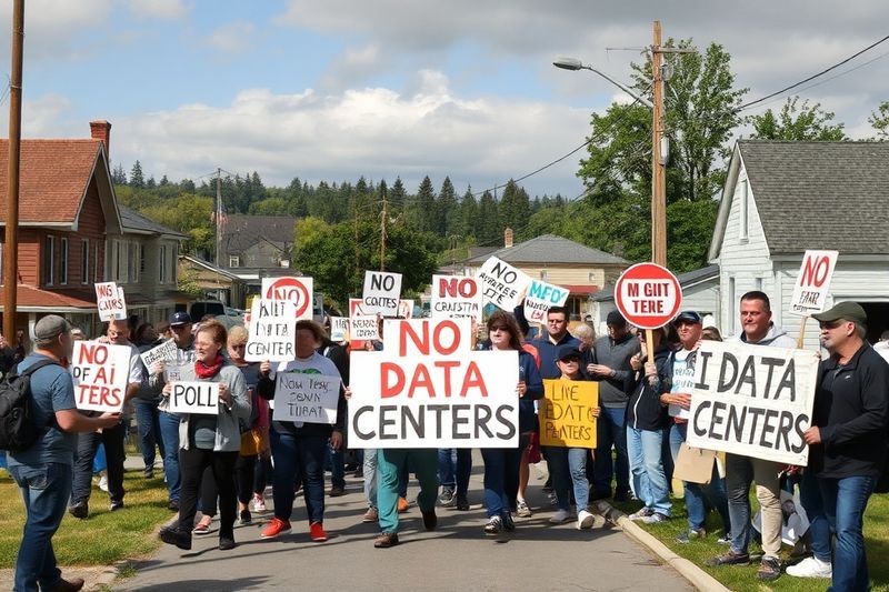 2026年，民众抗议在小镇建设人工智能数据中心