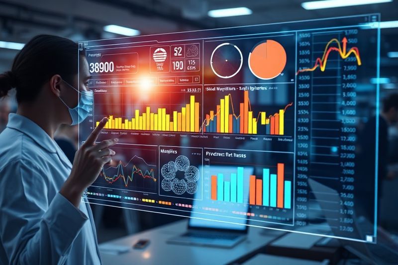 全息屏幕上工作场所稀缺指标的数据分析