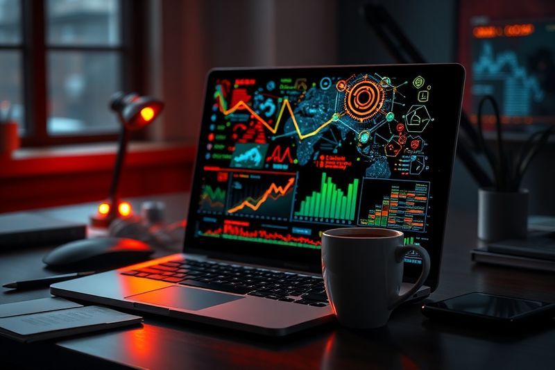 High-tech workspace representing AI automation and wealth creation in 2026