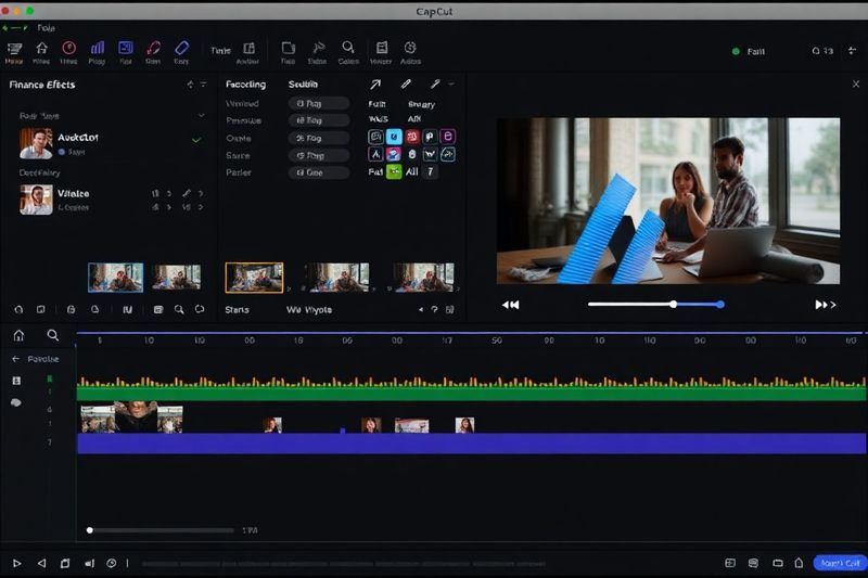 Cronograma de edición de CapCut para un video financiero sin rostro de alta retención
