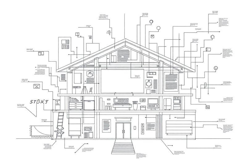 Plano estructural del sitio web que se integra perfectamente con nodos de datos de marketing digital inteligentes