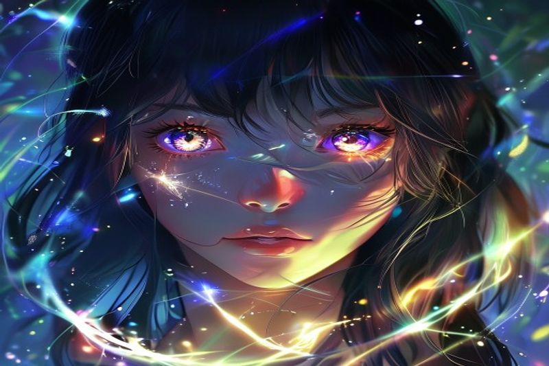 具有神秘光环的动漫人物Lou