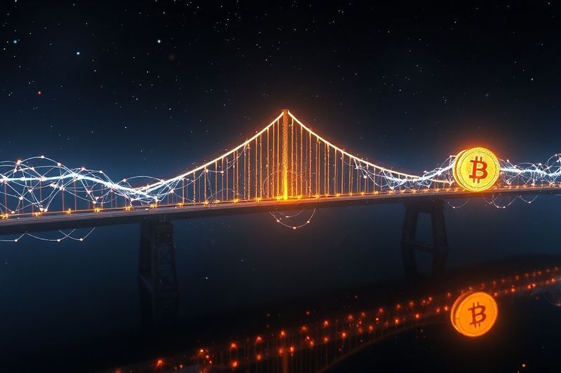 Visualización del proceso de conexión entre cadenas entre Ethereum y Bitcoin utilizando Thorchain 2026