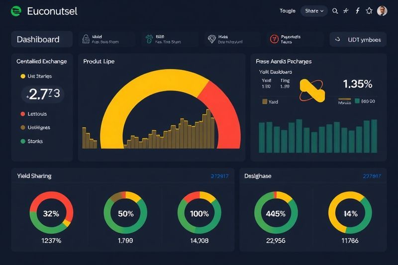 Panel de control de CEX que muestra el rendimiento compartido y la integración de Tether para 2026