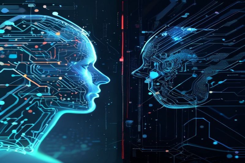 ゼロショットと少数ショットの例を示す AI プロンプト技術の視覚的な比較