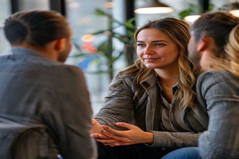 Заботливый руководитель поддерживает благополучие сотрудников посредством чуткого разговора на рабочем месте