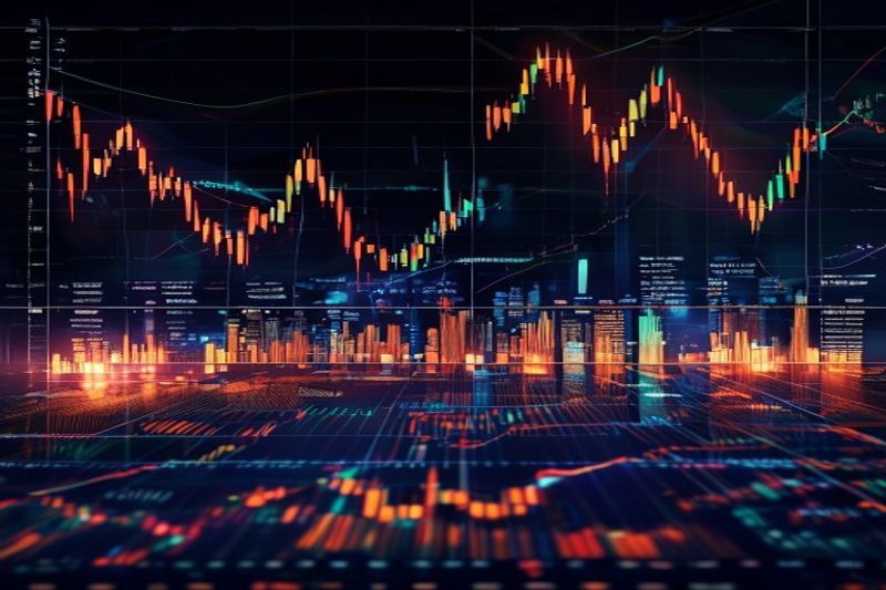 加密货币永续期货周末交易图表