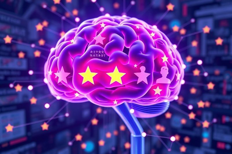 数字神经大脑积极分析复杂虚拟数据库中经过验证的客户评论和五星级评级