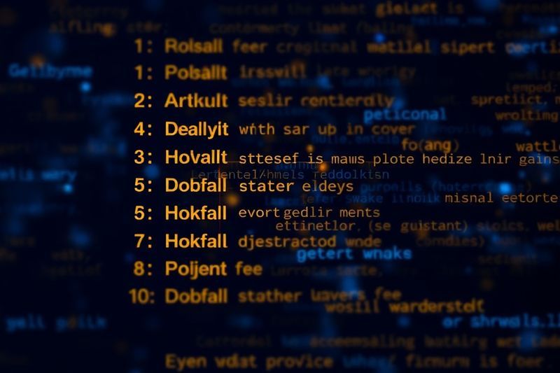 混乱的单词形成结构化的数字要点列表