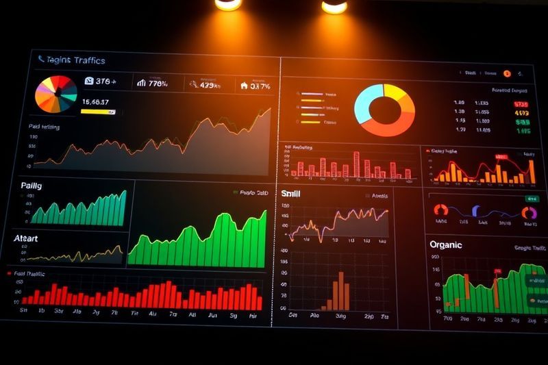 Panel digital que demuestra la integración masiva de los medios pagos y la optimización de motores de búsqueda.