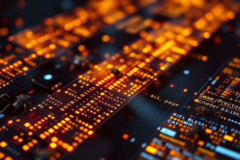 Fotografía digital analizada mediante etiquetas de metadatos brillantes y rastreadores de motores de búsqueda inteligentes