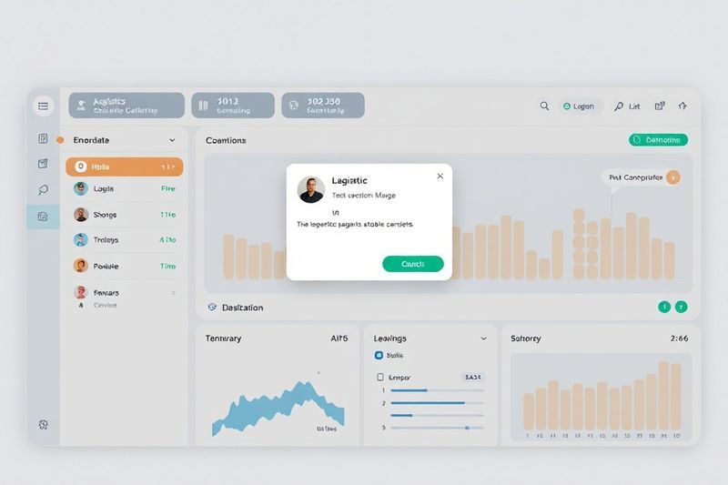 上下文数字弹出消息集成到专业的物流管理仪表板中