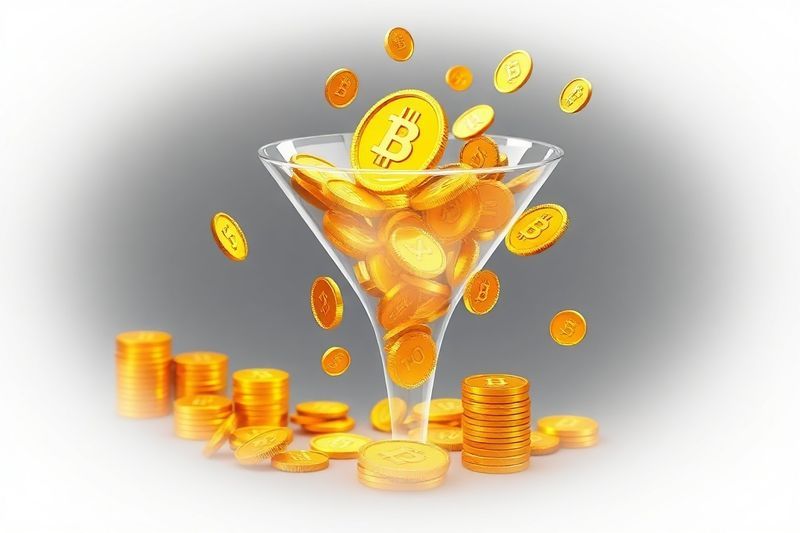 Fichas digitales doradas que representan la eficiencia de la IA y menores costos