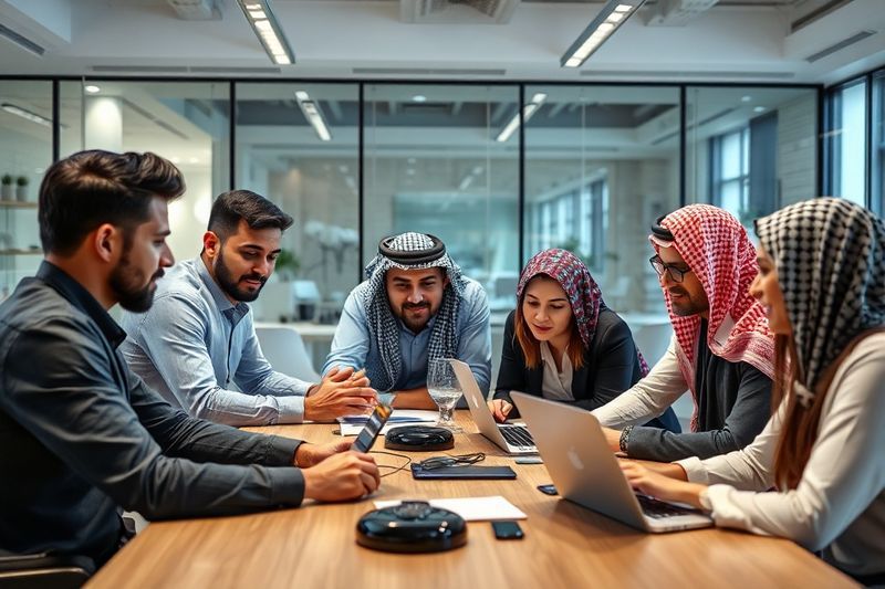 イノベーション戦略で協力する中東の専門家の多様なグループ