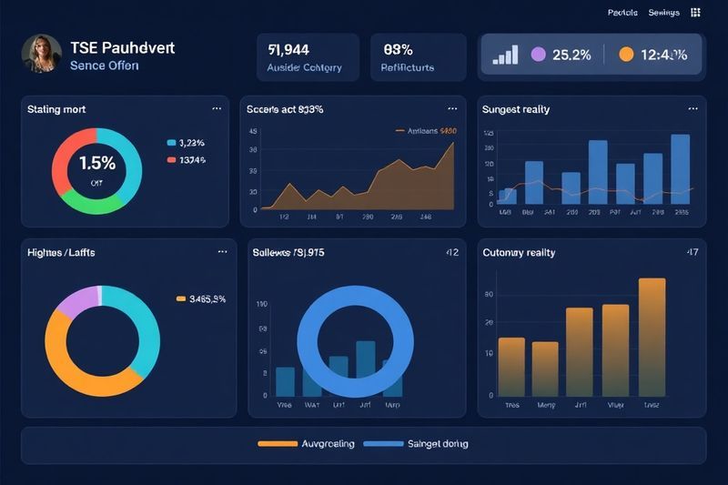 Panel financiero que muestra métricas sólidas de retorno de la inversión para funciones de realidad aumentada