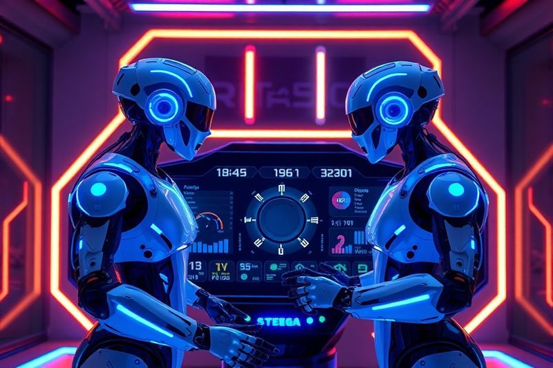 Futuristic 2026 digital dashboard showing autonomous AI agents collaborating in a holographic interface