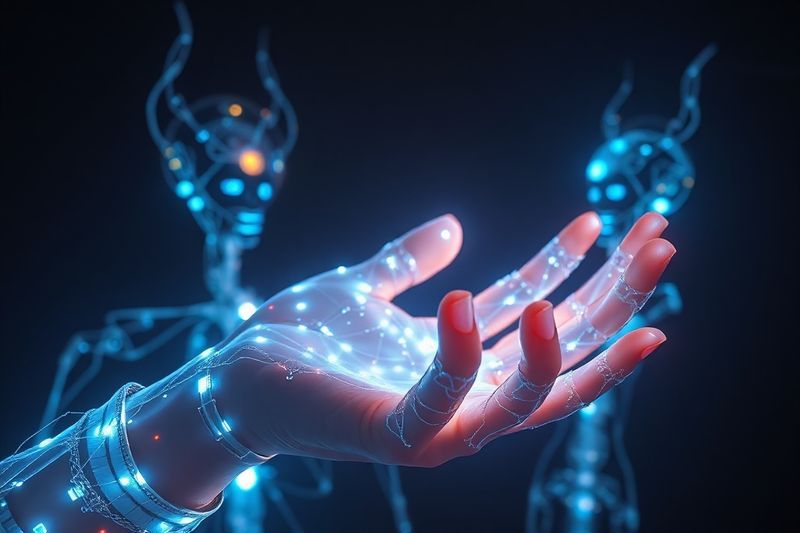 Representación holográfica de las deidades de AI Voices en Mio Memories in Orbit