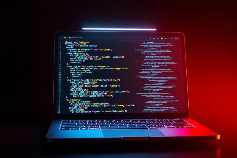 Una interfaz de IA que demuestra la rápida generación de un sitio web empresarial profesional