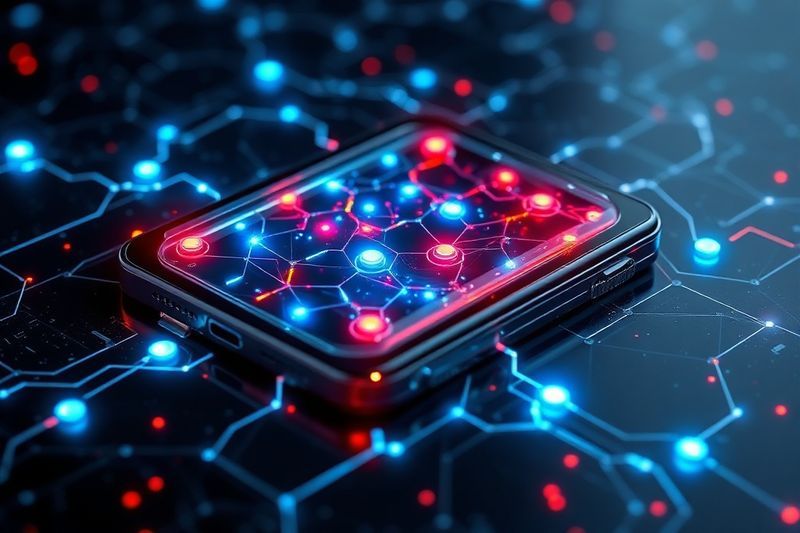 未来智能手机内硅碳电池技术的可视化