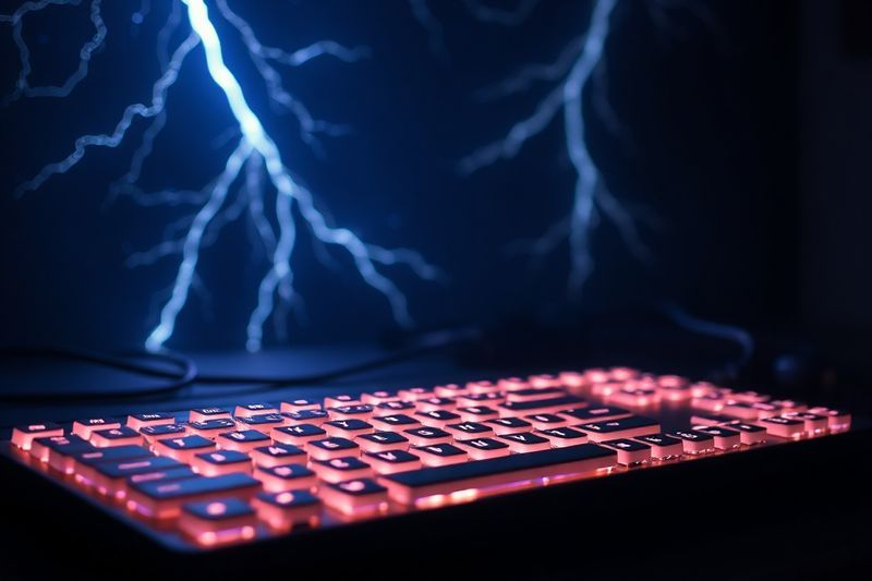 发光键盘代表专业提示工程的力量