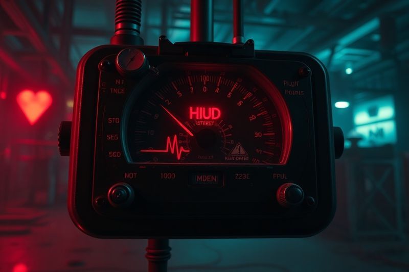 Bloodmoored 心理恐怖游戏中的压力计和心跳 UI