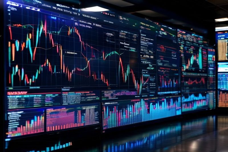 Bitcoin ETF fund flows chart on institutional trading screens showing capital movement patterns for crypto investors