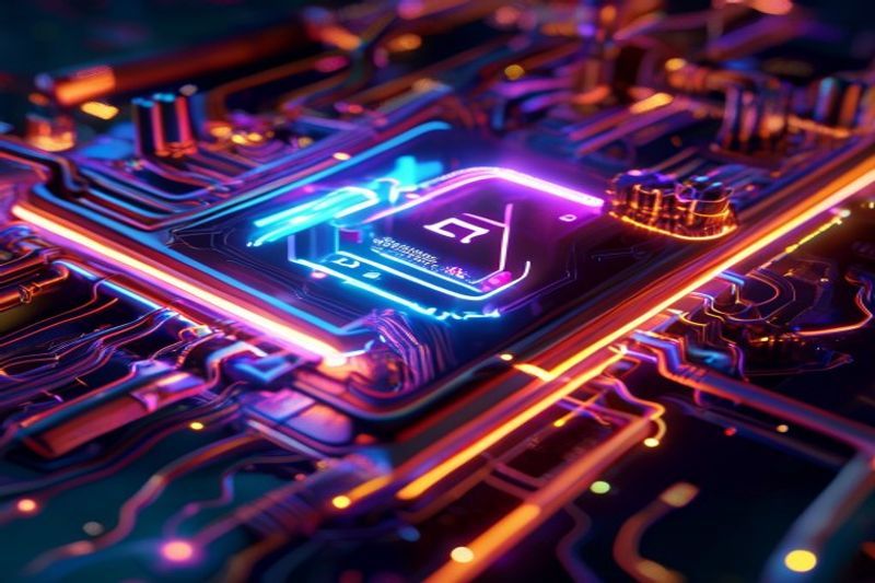 HPC コンピューティング チップ用の高度な液体冷却のマクロ写真