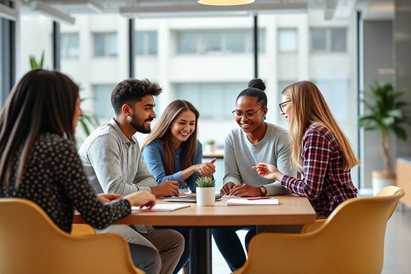 千禧一代专业人士在 2026 年开放式办公室中协作