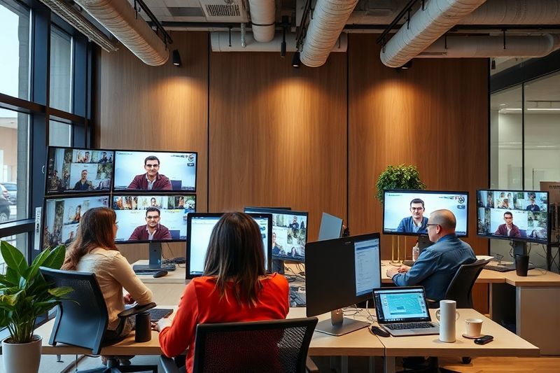 対面従業員とリモート従業員の間でバランスの取れた公平性を実証する最新のハイブリッド オフィス