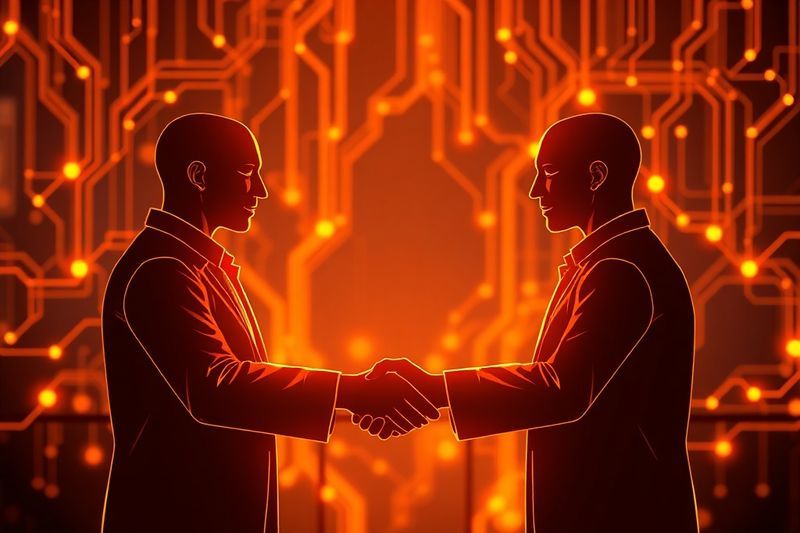 加密货币中点对点状态通道结算的概念艺术