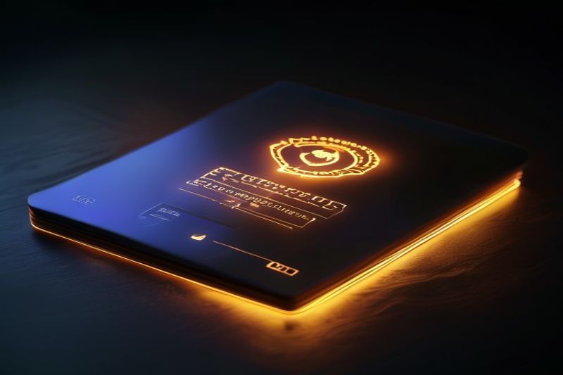 A glowing digital certification badge representing E-E-A-T signals and expertise