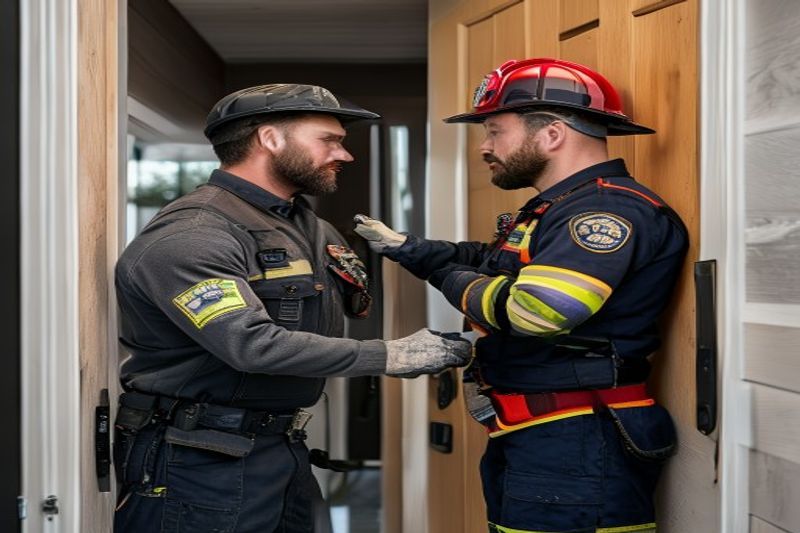 Bombero trabajando como personal de mantenimiento en un negocio secundario en 2026