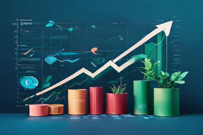 An SEO dashboard showing growth in organic traffic to boost digital product sales long-term